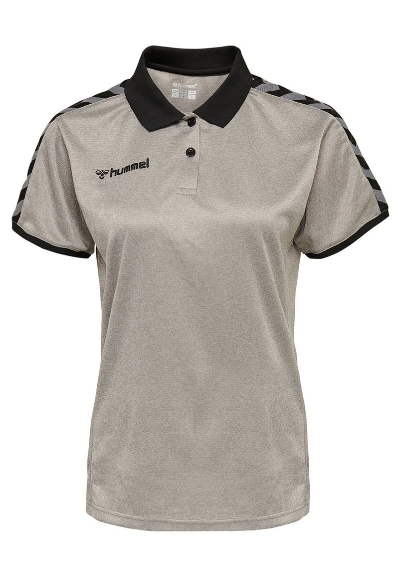 Hummel Poloshirt grijs gemêleerd