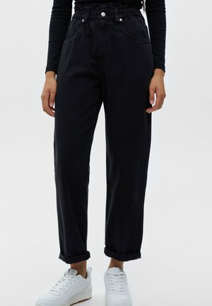 Jeans Straight Leg - mottled black