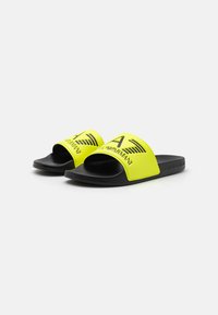 EA7 Emporio Armani UNISEX - Pool slides - yellow fluo/black