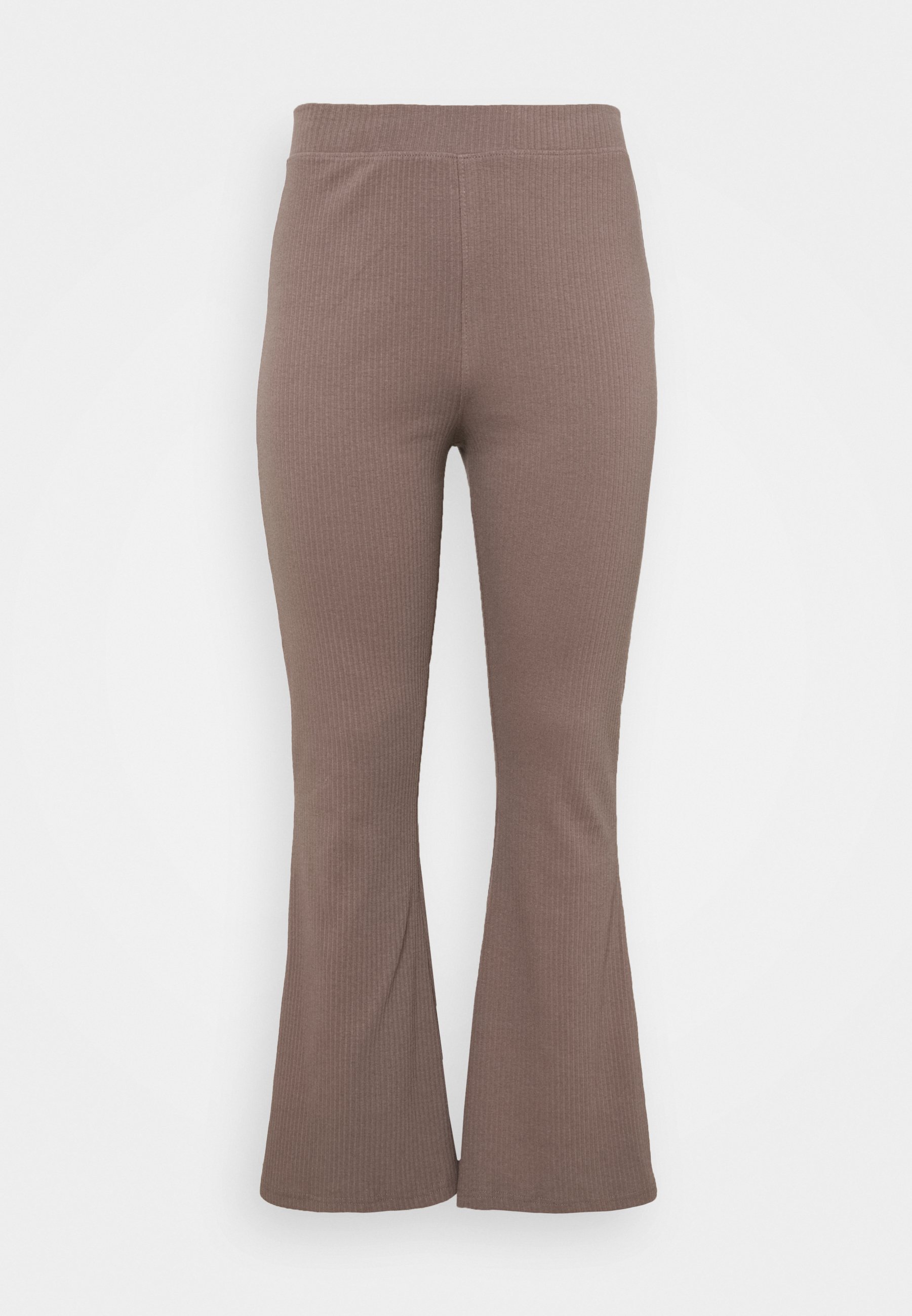 Missguided Plus FLARE TROUSER - Trousers - brown - Zalando.de