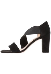 Pier One Sandaalit nilkkaremmillä - black