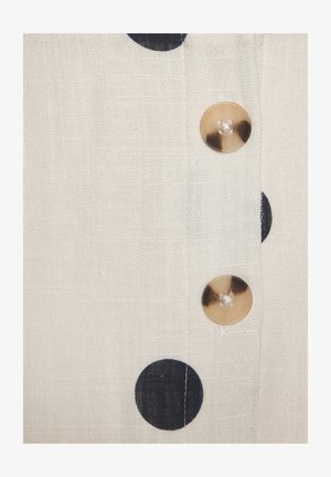 LASCANA, Maxikleid - beige/schwarz gepunktet