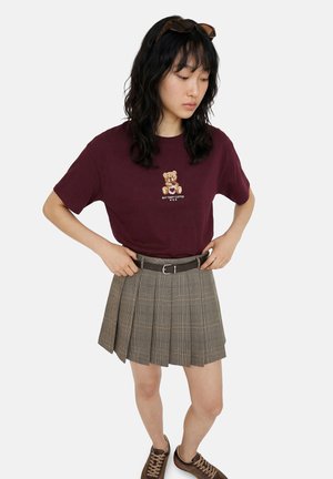 Koton, T-shirt print - bordeaux