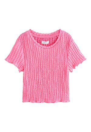Next REGULAR FIT - TEXTURED T-SHIRT  . - T-shirts print - pink