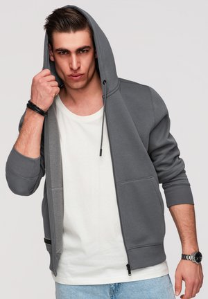 Ombre Felpa con zip - dark grey
