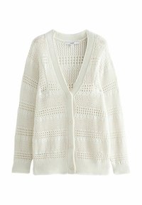 Next STITCH DETAIL - Kardigan - ecru cream