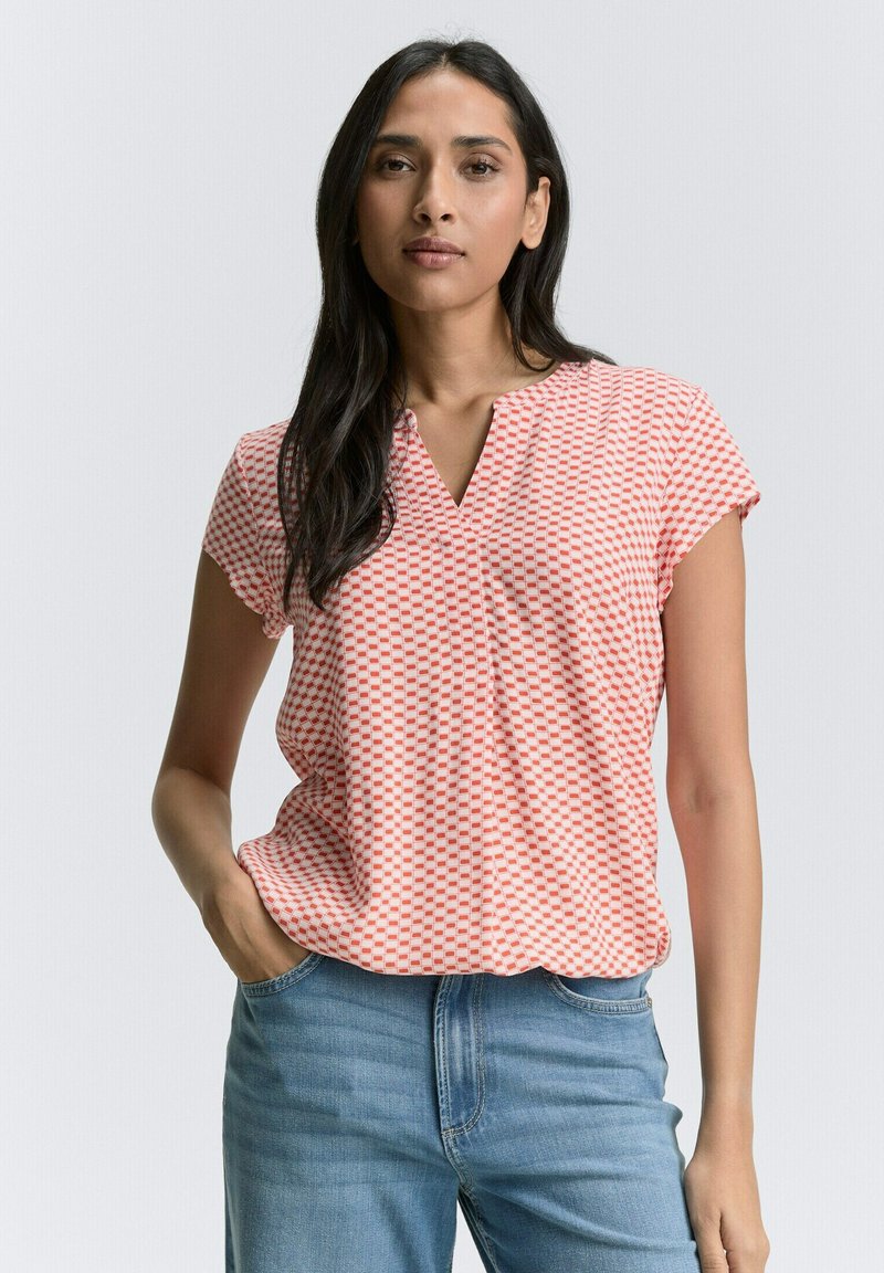 TOM TAILOR T-shirt imprimé - red tile minimal