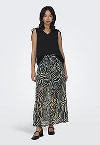 ONLY ONLASTA LIFE SKIRT - Maxi szoknya - black