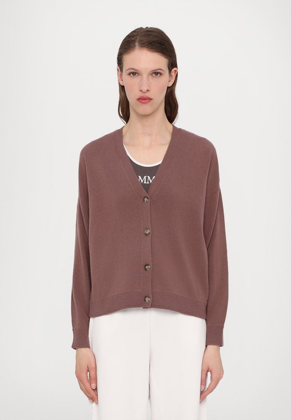 MAGDA - Strickjacke - dark violet