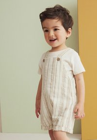 Next TEXTURED STRIPE - REGULAR FIT - Peto - ecru