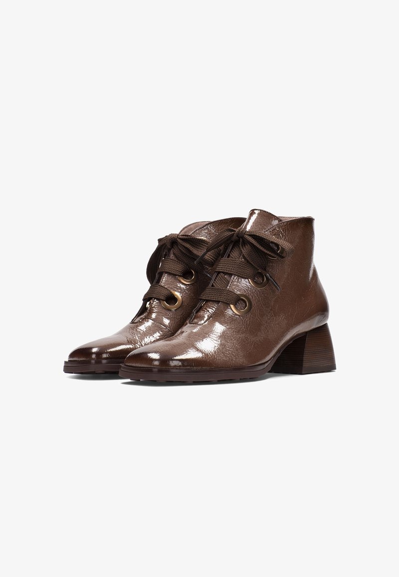 Hispanitas Botines con cordones - brown/marrón - Zalando.es
