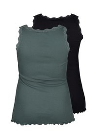 Zizzi 2-PACK WITH TRIM - Viršus - balsam green black