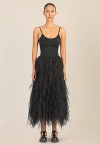 Apart Falda acampanada - schwarz