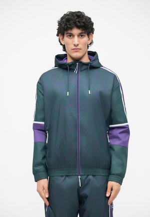 TRAIN GRAPHIC SERIES HOODIE MONOGRAM - Ľahká bunda - dark green fancy