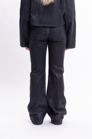 Pořadí 7: FAVELA - BLACK WAXED - Široké džíny