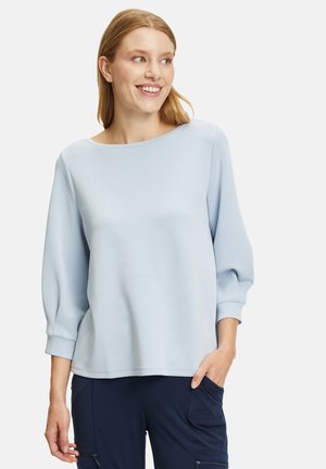 MIT KELLERFALTEN - Sweatshirt - hellblau