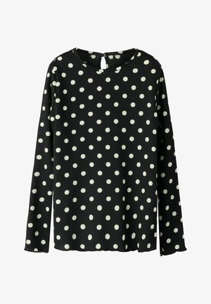 REGULAR FIT - Top dugih rukava - black