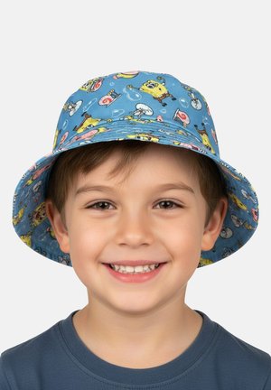 SpongeBob, SPONGEBOB SCHWAMMKOPF FISCHERHUT FRIENDS BUCKET HAT SONNENHUT ANGLERHUT - Hat - blau