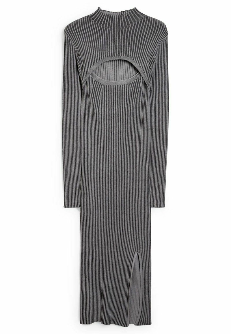 CLOCKHOUSE Gebreide jurk donkergrijs