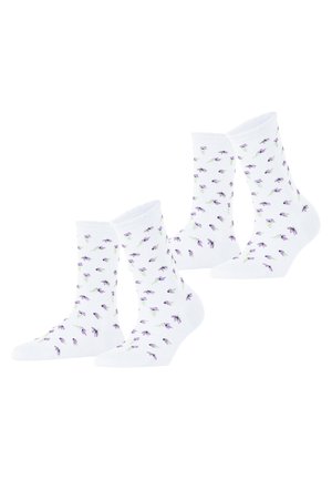 PETITE FLOWERS 2-PACK - Socken - white