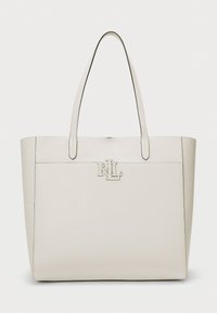 PEBBLED LEATHER LARGE CAMERYN TOTE BAG - Bevásárlótáska - soft white