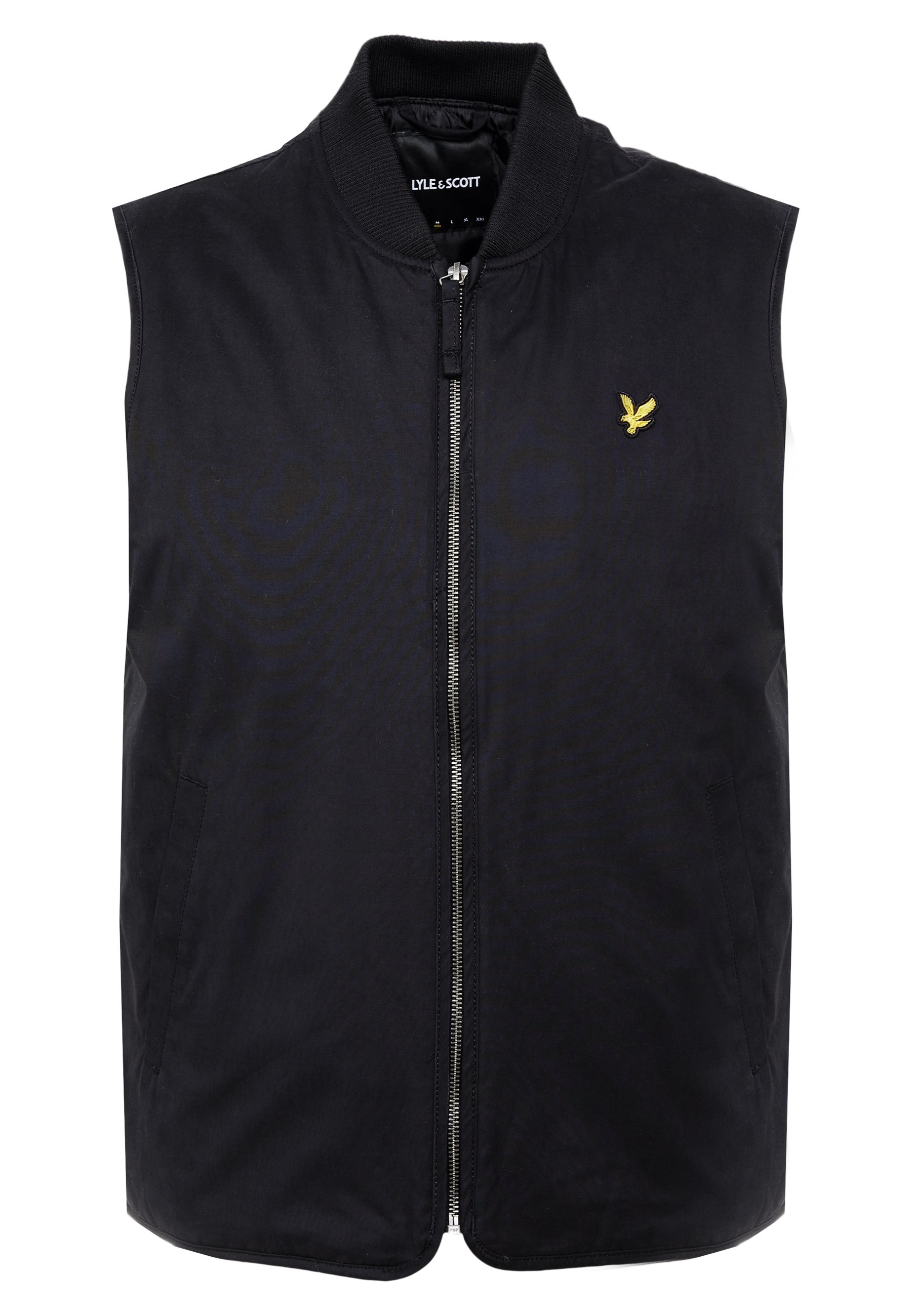 WADDED GILET Vest true black WADDED GILET Vest true black