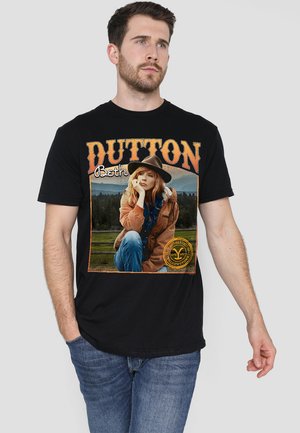 Cotton Soul, YELLOWSTONE BETH DUTTON THOUGHTS - Print T-shirt - black
