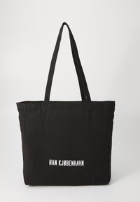 LOGO TOTE BAG UNISEX - Geantă de pânză - black