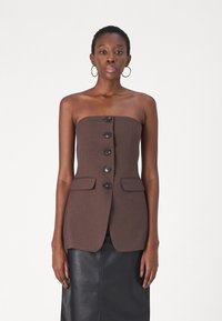 Malina LEX TAILORED BUSTIER - Débardeur - chocolate
