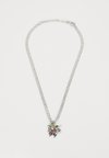 HEART & DAGGER HEAVY CHAIN PENDANT NECKLACE UNISEX - Verižica - silver-coloured