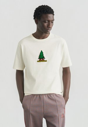 TAKE A WALK TEE - T-shirt imprimé - egret