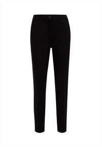 SLIM FIT - Auduma bikses - black