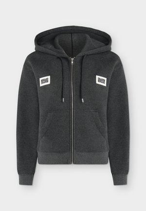 Mads Nørgaard, STANDARD BOBO HOOD SWEATSHIRT - Суитшърт с цип - dark grey melange