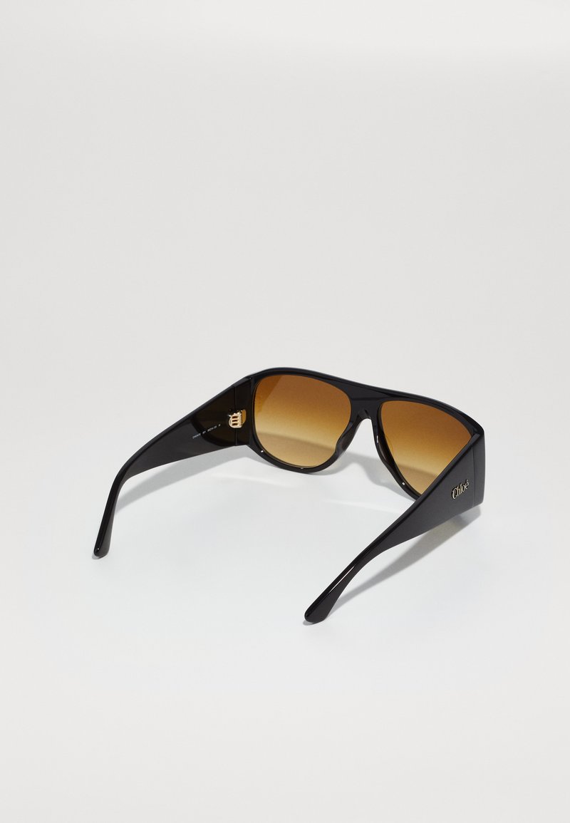 Chloe Oversized Brown Gradient Sunglasses with Subtle Gold Accents Aly oversized square sunglasses in brown - Chloe | Mytheresa main image 3