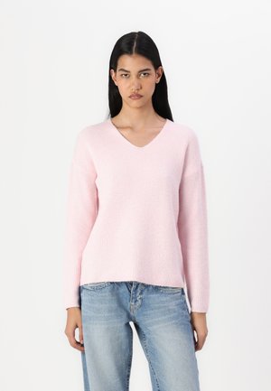 ONLY ONLCAMILLA V NECK - Strickpullover - potpourri