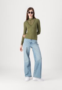 ONLY ONLTILDE HIGH NECK - Longsleeve - winter moss