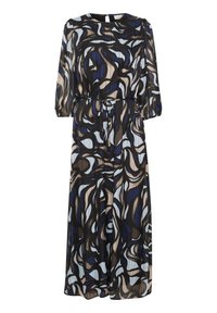 Maxi dress - blue grey abrstact graphic