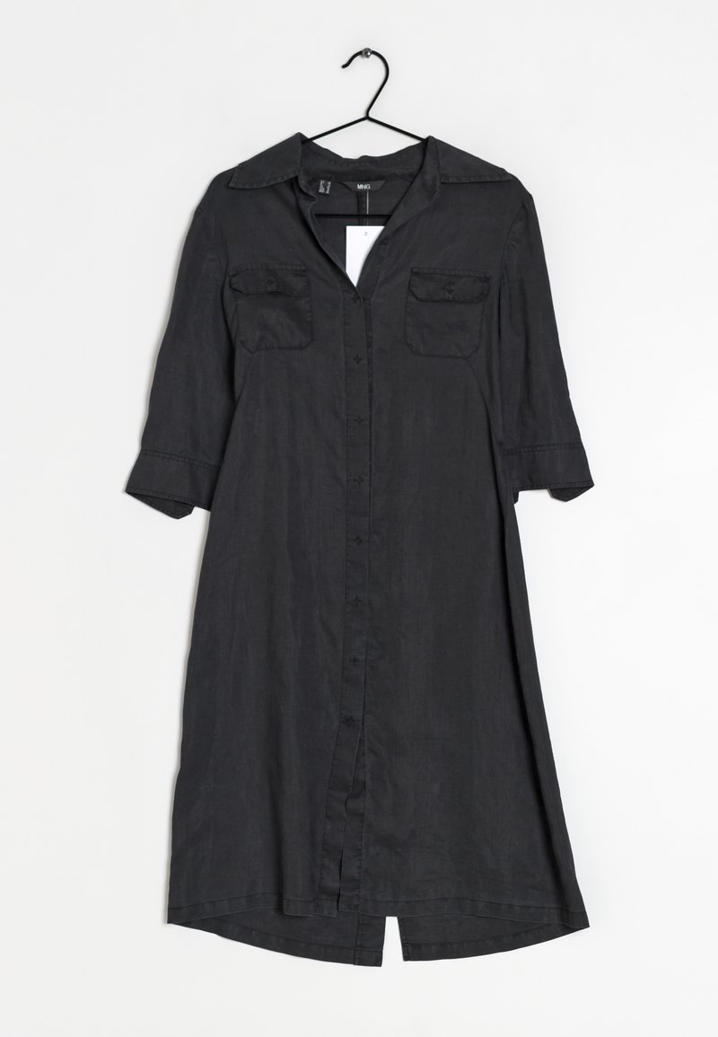 Mango Robe chemise - black