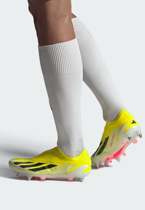 adidas Performance, CRAZYFAST ELITE LACELESS SOFT GROUND - Soft-ground football boots - team solar yellow core black cloud white