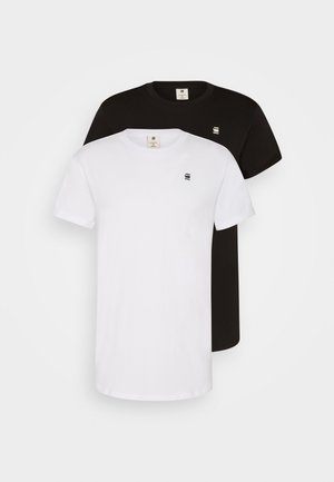 G-STAR LASH 2 PACK - Basic T-shirt - black/white