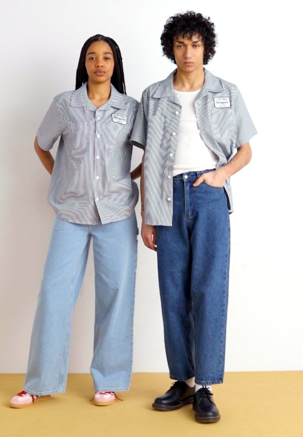 CIRCUIT BUTTON UNISEX - Button-down blouse - vintage indigo4