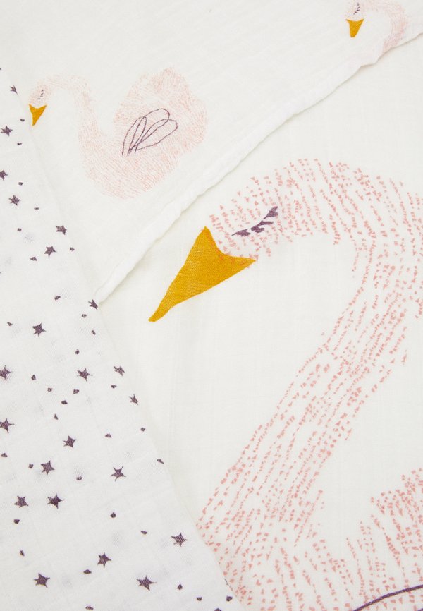 HEAVENLY SOFT SWADDLE LITTLE WATER SWAN 3 PACK UNISEX - Muslin blanket - purple3