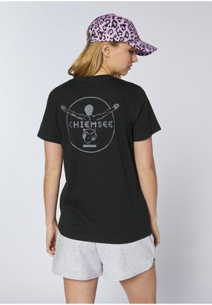 Chiemsee, WOMEN T-SHIRT, REGULAR FIT - Print T-shirt -  black