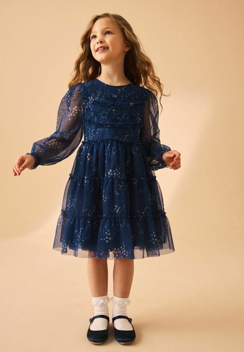 laura ashley navy blue dress ASHLEYlauren 11753 Halter Chiffon Gown