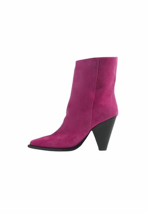 EMILY  - Gležnjače s visokom petom - fuchsia  suede