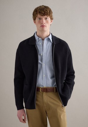 REGULAR FIT WITH FULL ZIP - Vest - navy blue