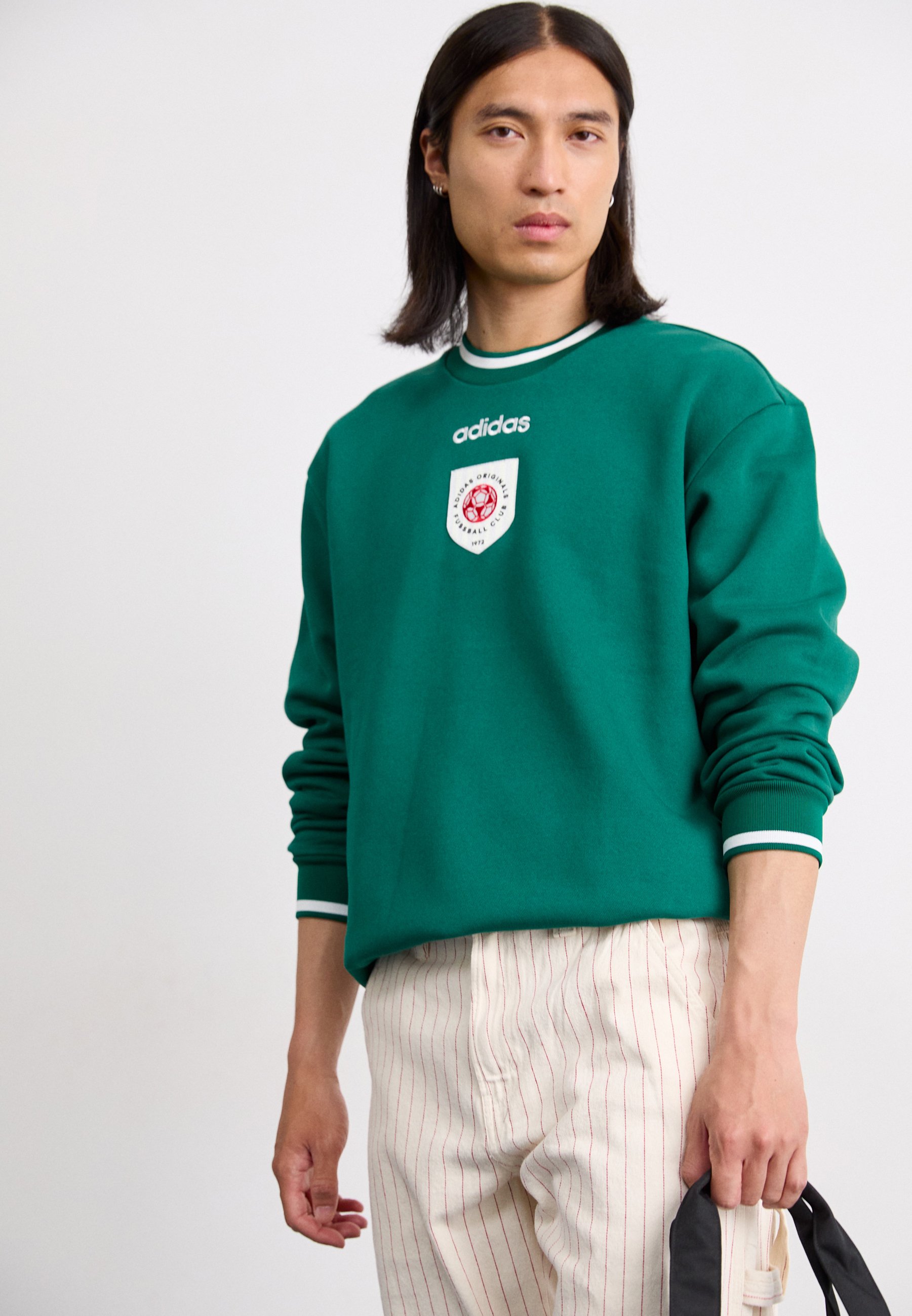 adidas Originals CREWNECK - Sweatshirt - collegiate green/dark