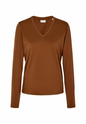 FALKE, LANGARMSHIRT - Maglietta a manica lunga - cappucino