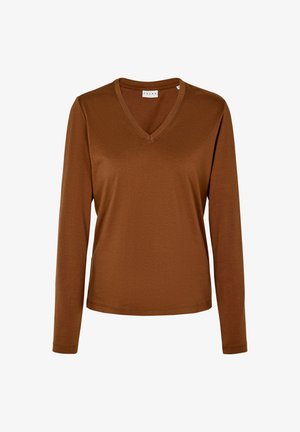 FALKE, LANGARMSHIRT - Maglietta a manica lunga - cappucino
