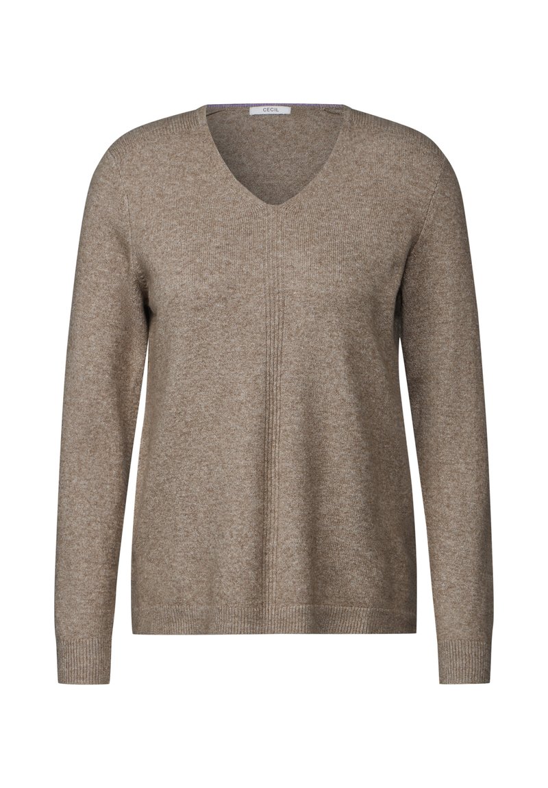 Cecil PULLOVER MIT V-AUSSCHNITT Jumper braun/brown Zalando